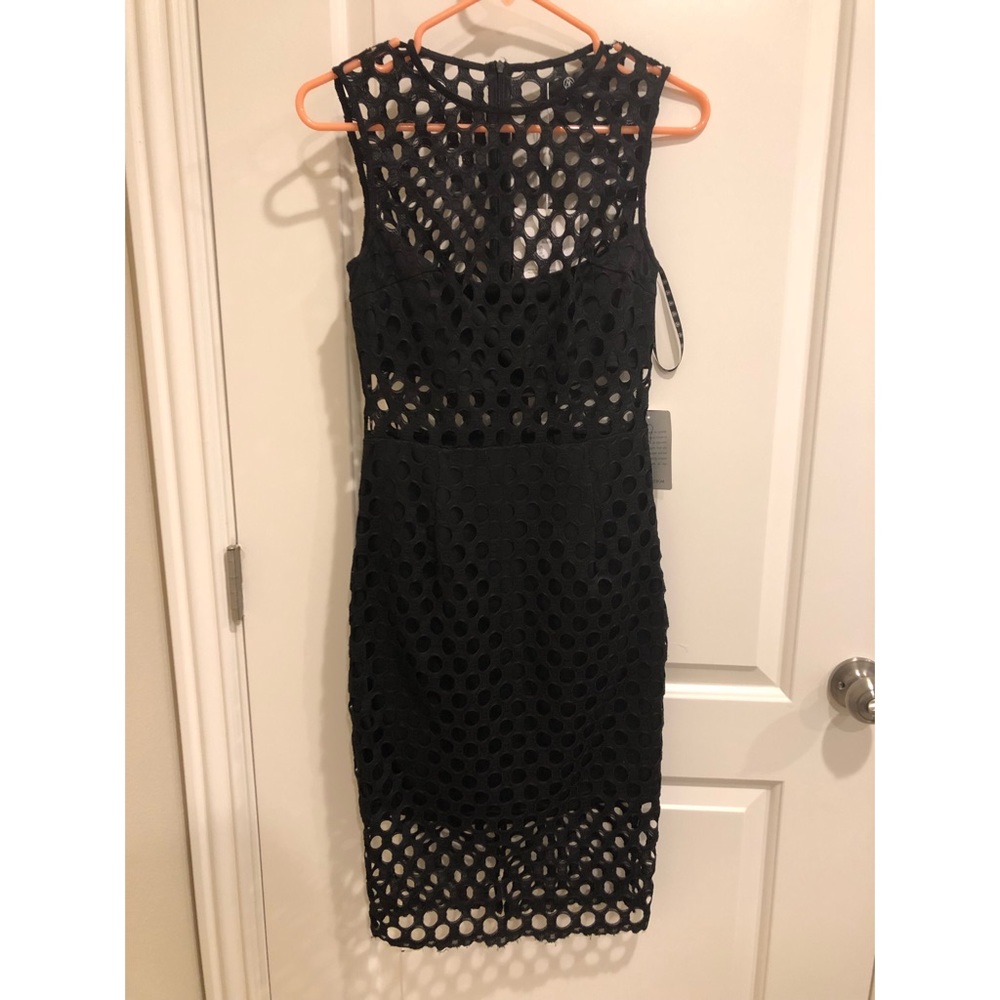 Missguided black see-through dress